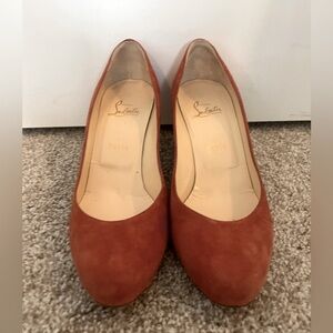 Christian Louboutin suede pumps